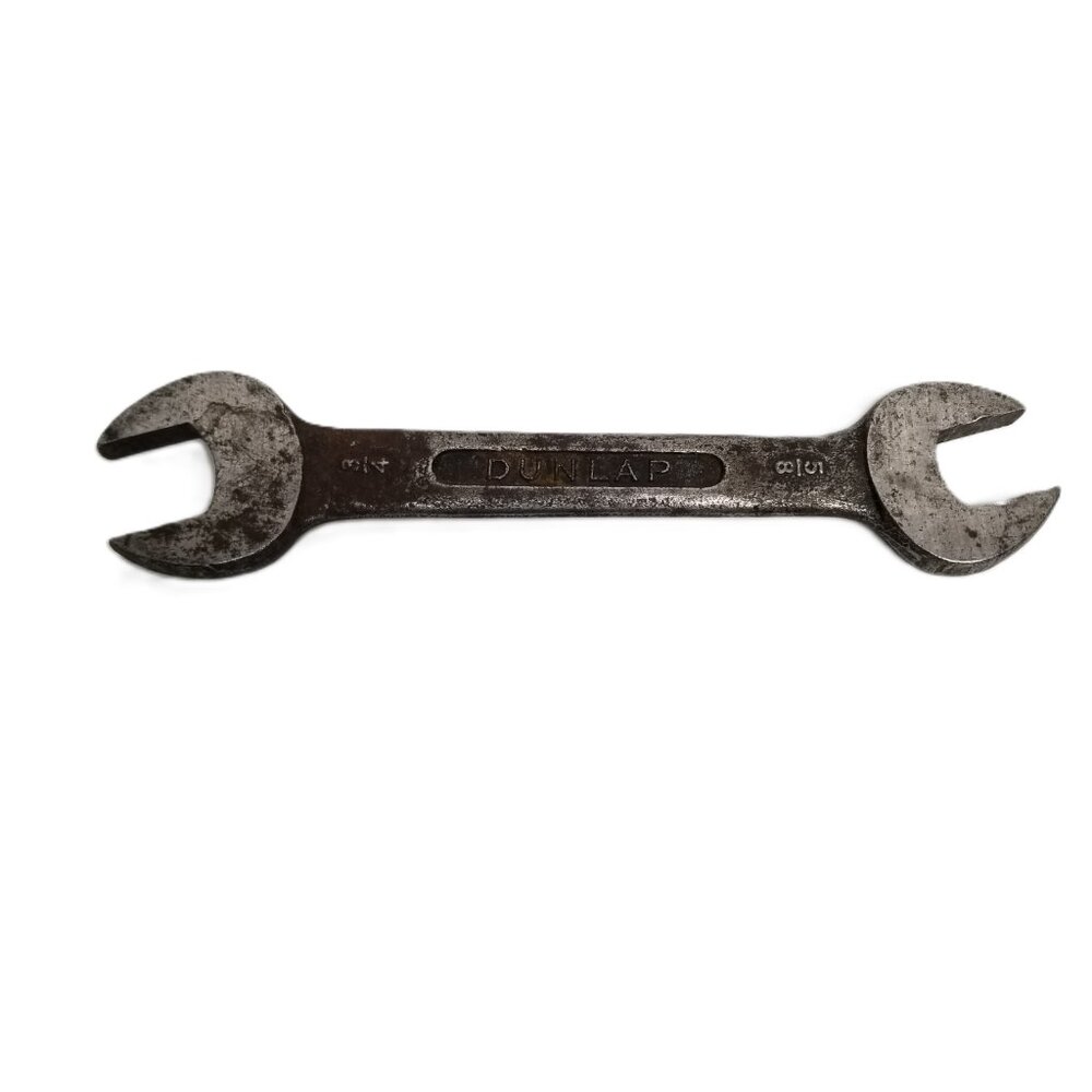 Vintage Dunlap Open End Wrench 3/4 5/8 Forged USA 7in Mechanics Tool